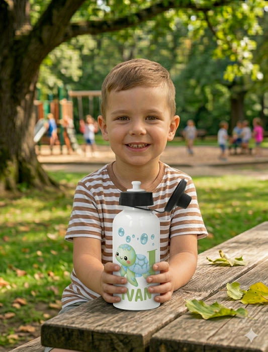 Botella infantil "Paso de tortuga"
