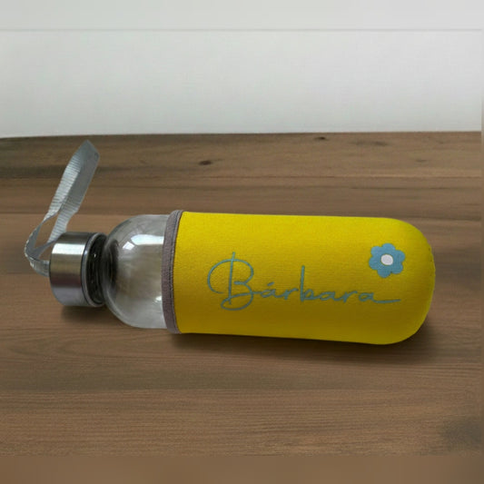 Botella personalizada diseño flor