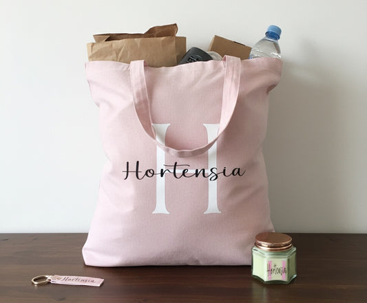 Pack personalizado Totebag  + vela + llavero