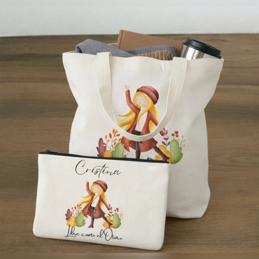 Pack Totebag personalizada + neceser personalizado Otoño